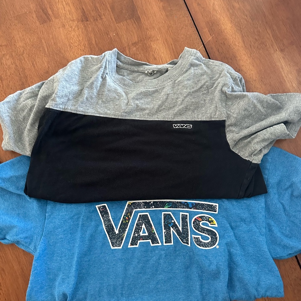 Vans Gray and Black Short Sleeve Tee